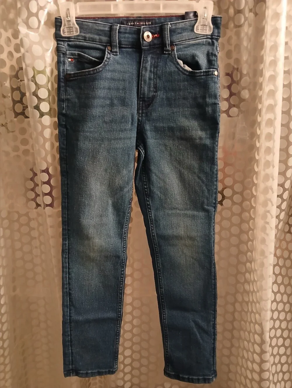 Tommy Hilfiger Boy's 8 Dark Blue Skinny Stretch Jeans. FF#481